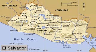 Map of El Salvador